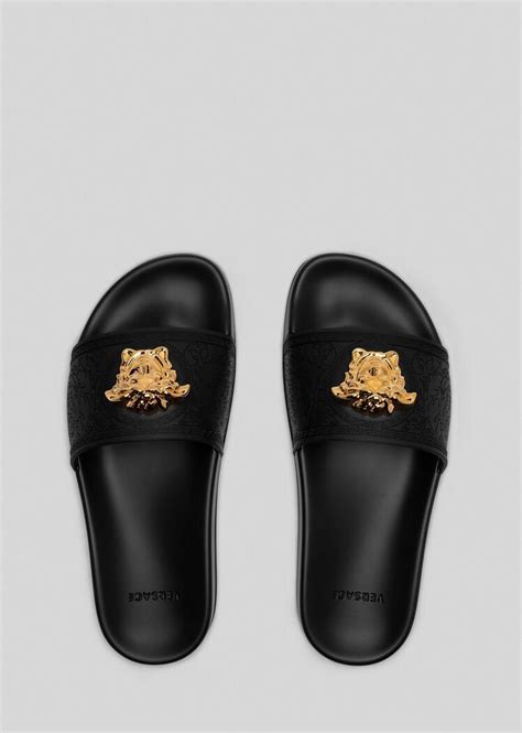 versace womens flip flops|Versace sliders women.